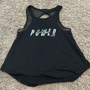Cute black tank top for girls.